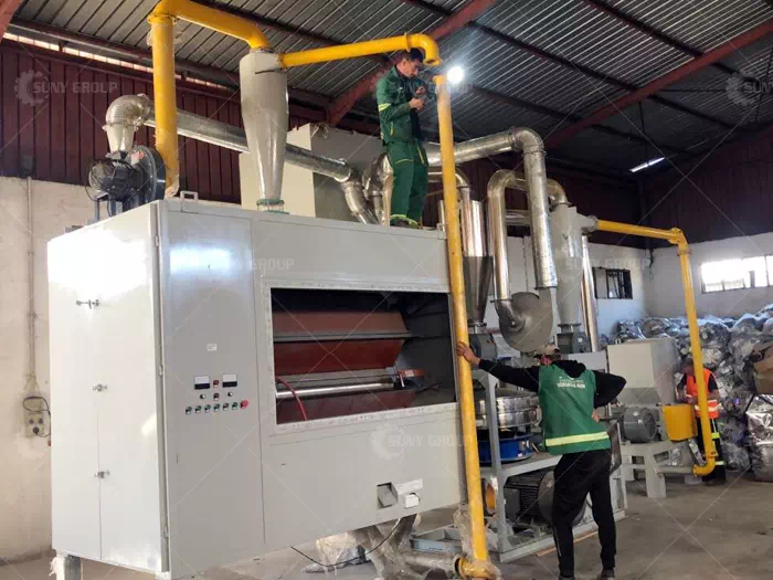 Algeria aluminum plastic separator customer site