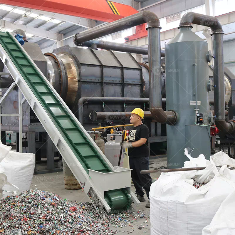 Machine That Separates Paint from Aluminum Cans